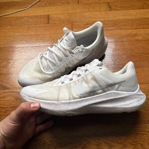 Womens Nike Zoom White Athletic Sneakers